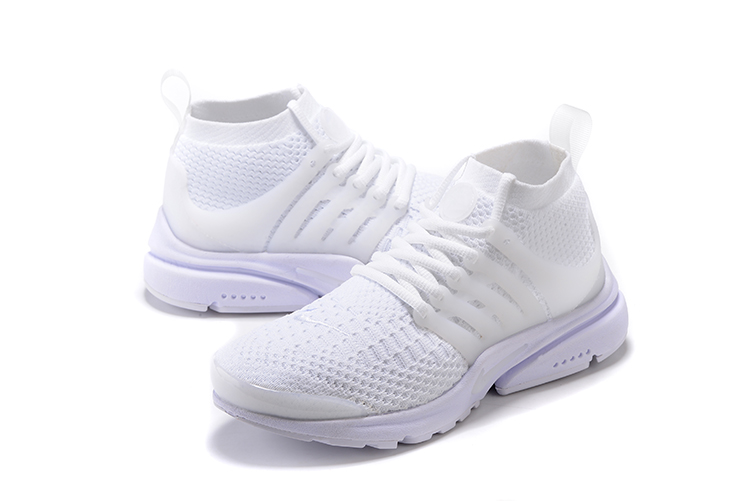 Nike Air Presto Flyknit Ultra All White Running Shoes For Women